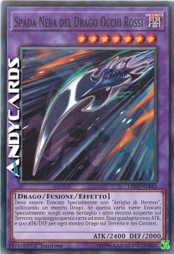 SPADA NERA DEL DRAGO OCCHI ROSSI