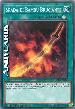 SPADA DI BAMBÙ BRUCIANTE