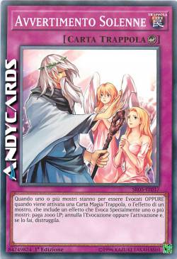 AVVERTIMENTO SOLENNE