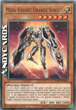 MECK-CAVALIERE TRAMONTO ARANCIONE