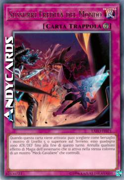 SUSSURRI EREDITÀ DEL MONDO