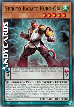 SPIRITO KARATE KURO-OBI