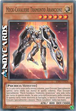 MECK-CAVALIERE TRAMONTO ARANCIONE