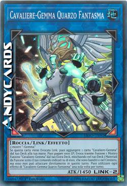 CAVALIERE-GEMMA QUARZO FANTASMA