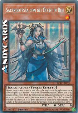 SACERDOTESSA CON GLI OCCHI DI BLU