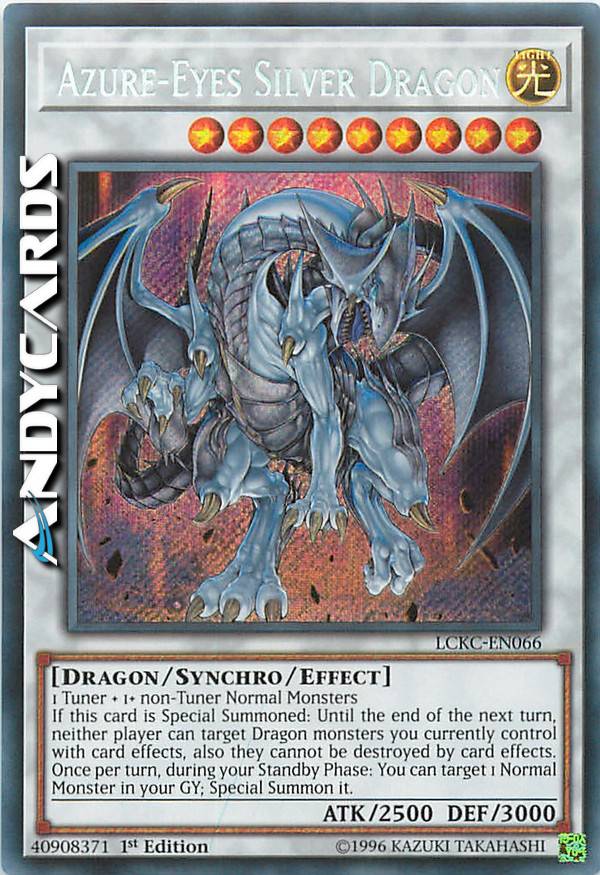 AZURE-EYES SILVER DRAGON | AndyCards Srl