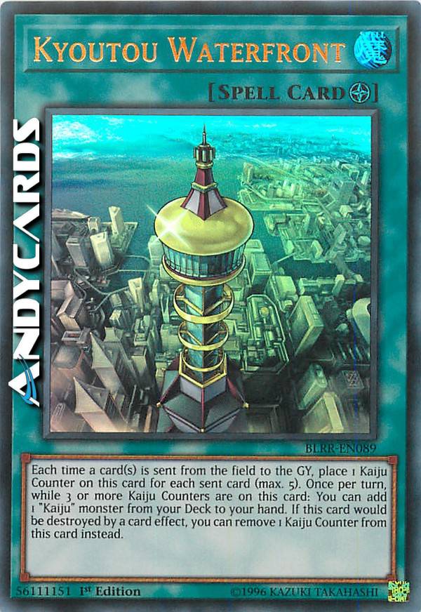 Yu-Gi-Oh! - Kyoutou Waterfront - BLRR-EN089 - Ultra Raro - 1ª Edición - Battles Of Legend: Relentless Revenge