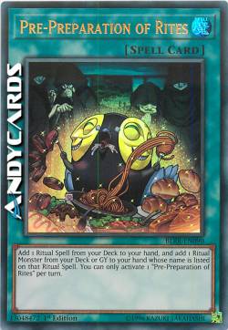 PRE-PREPARAZIONE DEI RITI