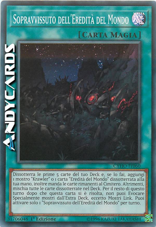 Yu-Gi-Oh! World Legacy Survivor Card - CYHO-EN060 Super Rare Unlimited Edition From Cybernetic Horizon - View #13