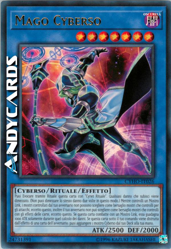 Yu-Gi-Oh! Cyberse Magician Card - CYHO-EN026 Ultra Rare (Unlimited Edition)