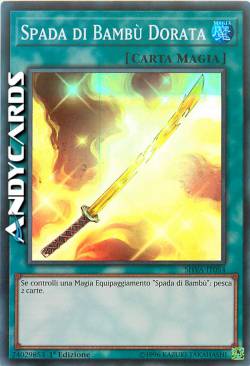 SPADA DI BAMBÙ DORATA