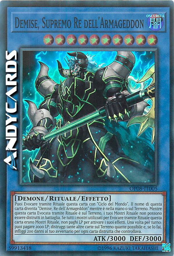 DEMISE, SUPREME KING OF ARMAGEDDON | AndyCards Srl