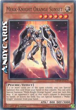 MECK-CAVALIERE TRAMONTO ARANCIONE