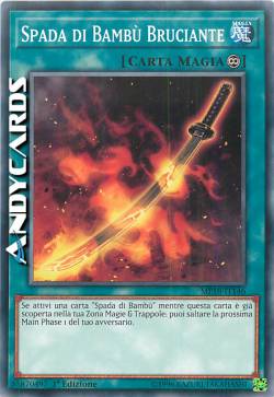 SPADA DI BAMBÙ BRUCIANTE