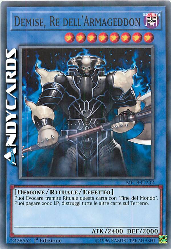 終焉の王デミス　PSA9 Demise, King of Armageddon DEMISE, KING OF ARMAGEDDON | AndyCards Srl