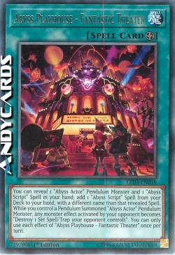 RAPPRESENTAZIONE DELL'ABISSO - TEATRO FANTASTICO