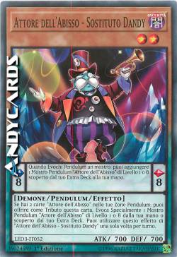 ATTORE DELL'ABISSO - SOSTITUTO DANDY