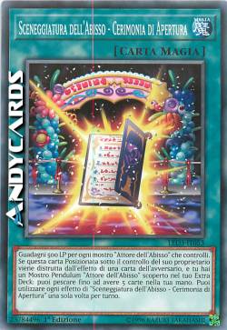 SCENEGGIATURA DELL'ABISSO - CERIMONIA DI APERTURA