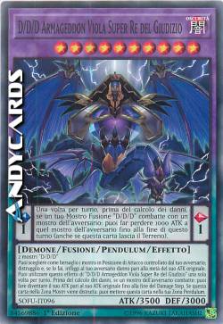 D/D/D ARMAGEDDON VIOLA SUPER RE DEL GIUDIZIO