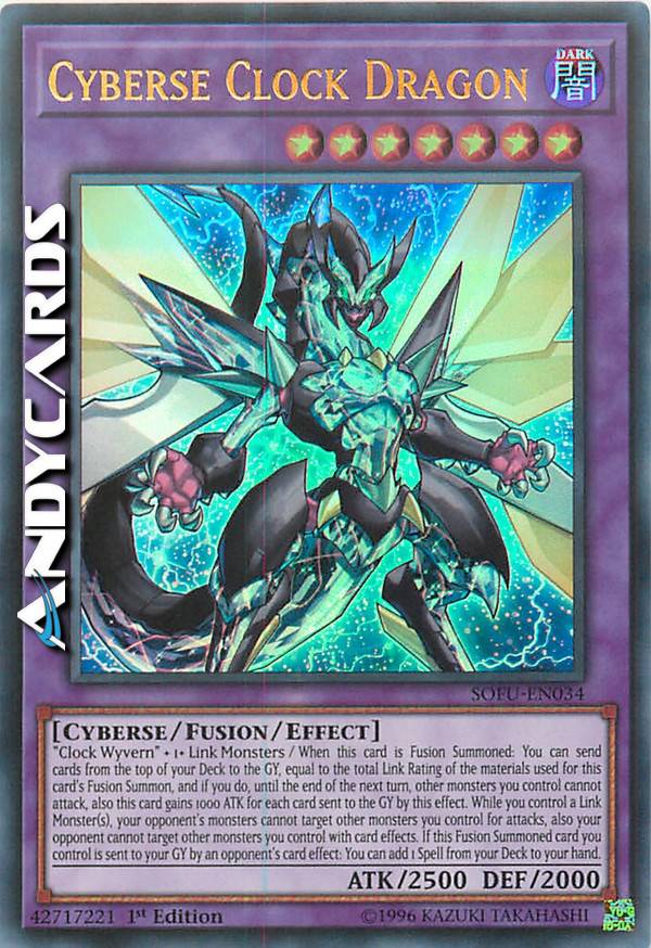 yugioh cyberse clock dragon deck Yu-Gi-Oh! - - SOFU-EN034 - Soul Jamaica Which dragon do you prefer
