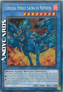 CERULEAN SACRED PHOENIX OF NEPHTHYS