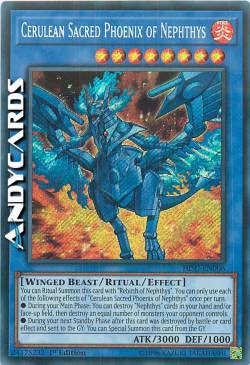 CERULEA FENICE SACRA DI NEPHTYS