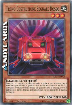 TRENO COSTRUZIONE SEGNALE ROSSO