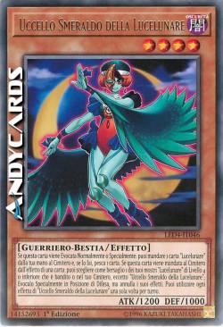 UCCELLO SMERALDO DELLA LUCELUNARE