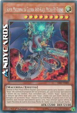 SUPER MACCHINA DA GUERRA ANTI-KAIJU MECHA-RE-TUONO