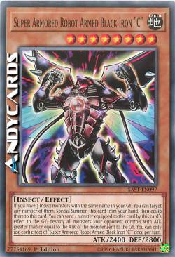 SUPER ARMORED ROBOT ARMED BLACK IRON "C"