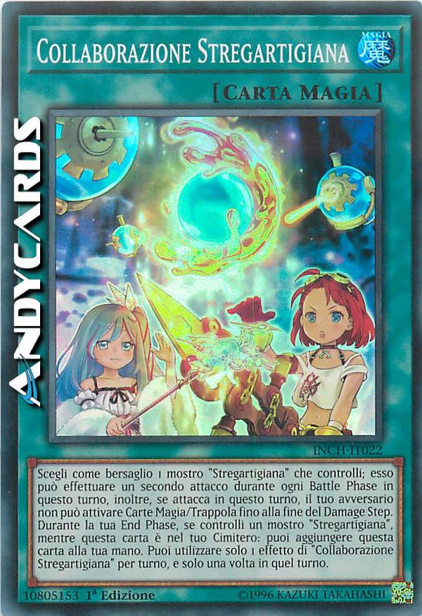 Yu-Gi-Oh! Witchcrafter Collaboration Card - INCH-EN022 Super Rare 1st Edition - Infinity Chasers