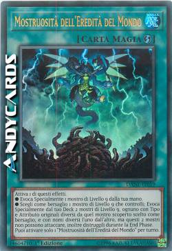 MOSTRUOSITÀ DELL'EREDITÀ DEL MONDO