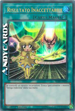 RISULTATO INACCETTABILE