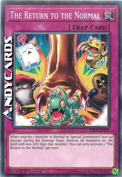 THE RETURN TO THE NORMAL