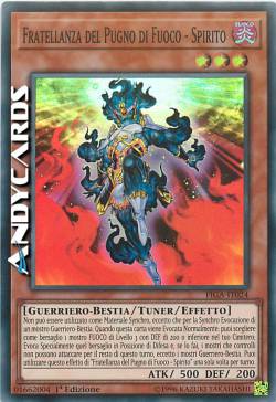 FRATELLANZA DEL PUGNO DI FUOCO - SPIRITO