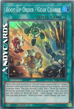 ORDINE DI ACCENSIONE - CARICA INGRANAGGIO