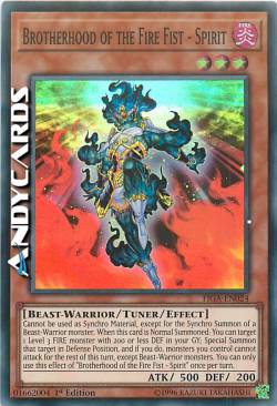 FRATELLANZA DEL PUGNO DI FUOCO - SPIRITO