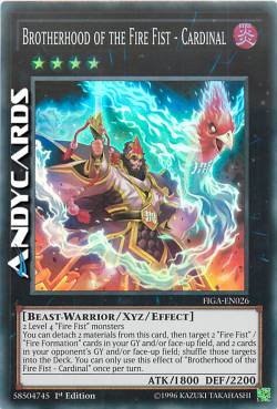 FRATELLANZA DEL PUGNO DI FUOCO - CARDINALE