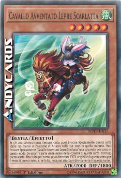 CAVALLO AVVENTATO LEPRE SCARLATTA