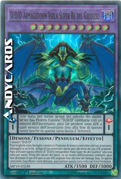 D/D/D ARMAGEDDON VIOLA SUPER RE DEL GIUDIZIO
