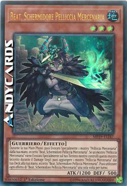 BEAT, SCHERMIDORE PELLICCIA MERCENARIA