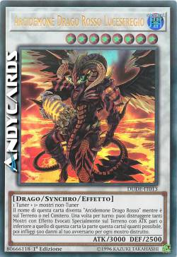 ARCIDEMONE DRAGO ROSSO LUCESFREGIO
