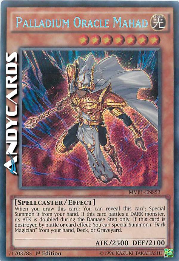 palladium deck yugioh YU-GI-OH! - Oracle Mahad (MVP1-EN053) - The Dark Side of Dimensions Movie Pack - 1st Edition All cards will be carefully packed for safe transit [3D Card] 3d yugioh (yu-gi-oh)