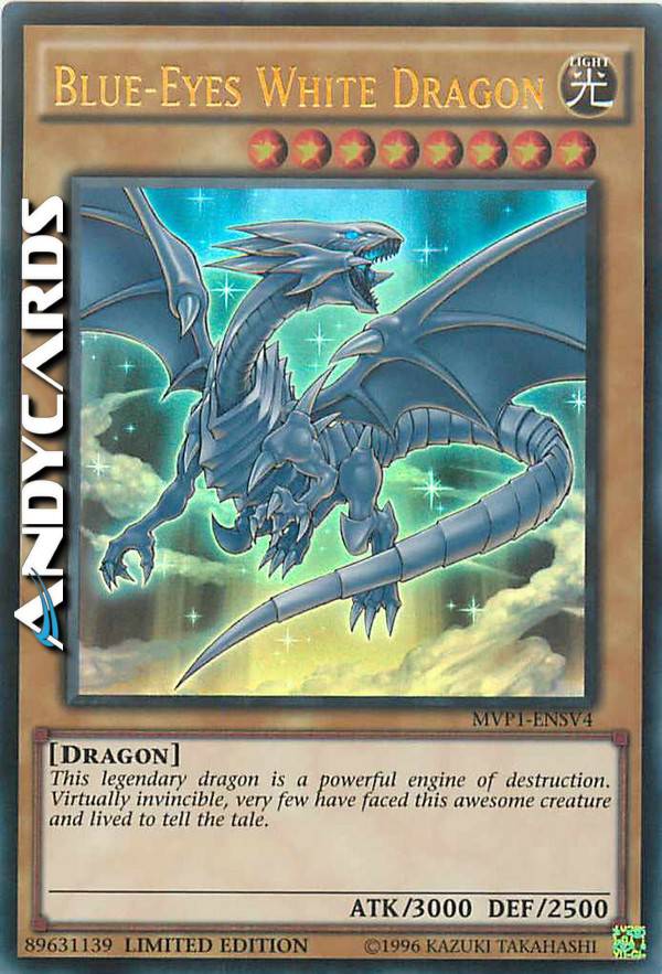 yugioh ldk2-enk01 limited ed blue-eyes white dragon common card Amazon.com: Blue-Eyes White Dragon (Version 2) - LDK2-ENK01 - Legendary  Decks II - Common