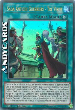 SAGA ANTICHI GUERRIERI - TRE VISITE