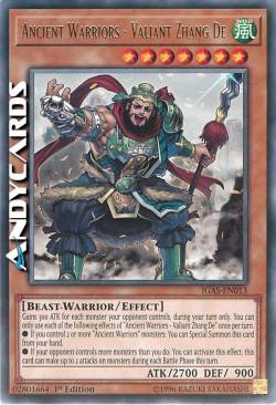 ANTICHI GUERRIERI - ZHANG DE IL VALOROSO