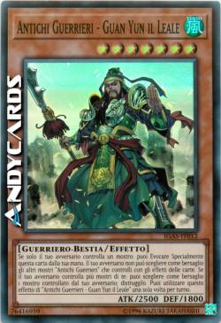 ANTICHI GUERRIERI - GUAN YUN IL LEALE