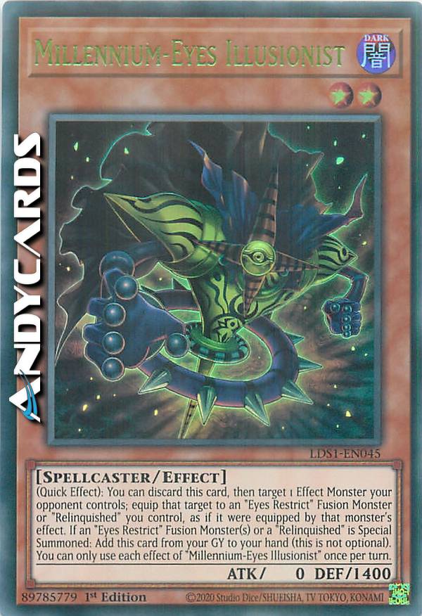 yugioh cards with millennium eye Complete Custom Deck for Yu-Gi-Oh! also negate their effects. Yugioh Millennium-Eyes Restrict Konami |