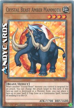 BESTIA CRISTALLO MAMMUT AMBRA