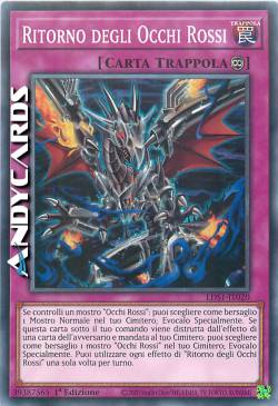RITORNO DEGLI OCCHI ROSSI